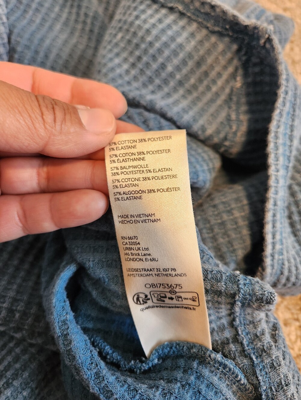 We The Free Coraline Thermal Top In Legion Blue Size Large - Picture 5 of 7